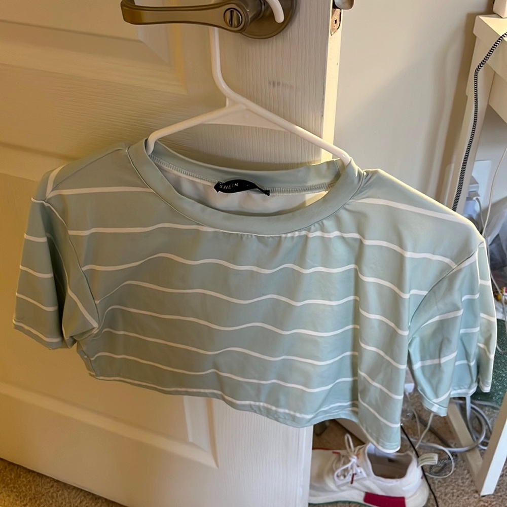 Turquoise crop top